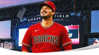 Nolan Arenado in an Arizona Diamondbacks jersey at Chase Field.