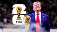 USA President Donald Trump with the FIFA World Cup