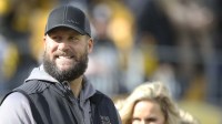 Pittsburgh Steelers former quarterback Ben Roethlisberger in attendance as the Steelers host the New Orleans Saints at Acrisure Stadium.