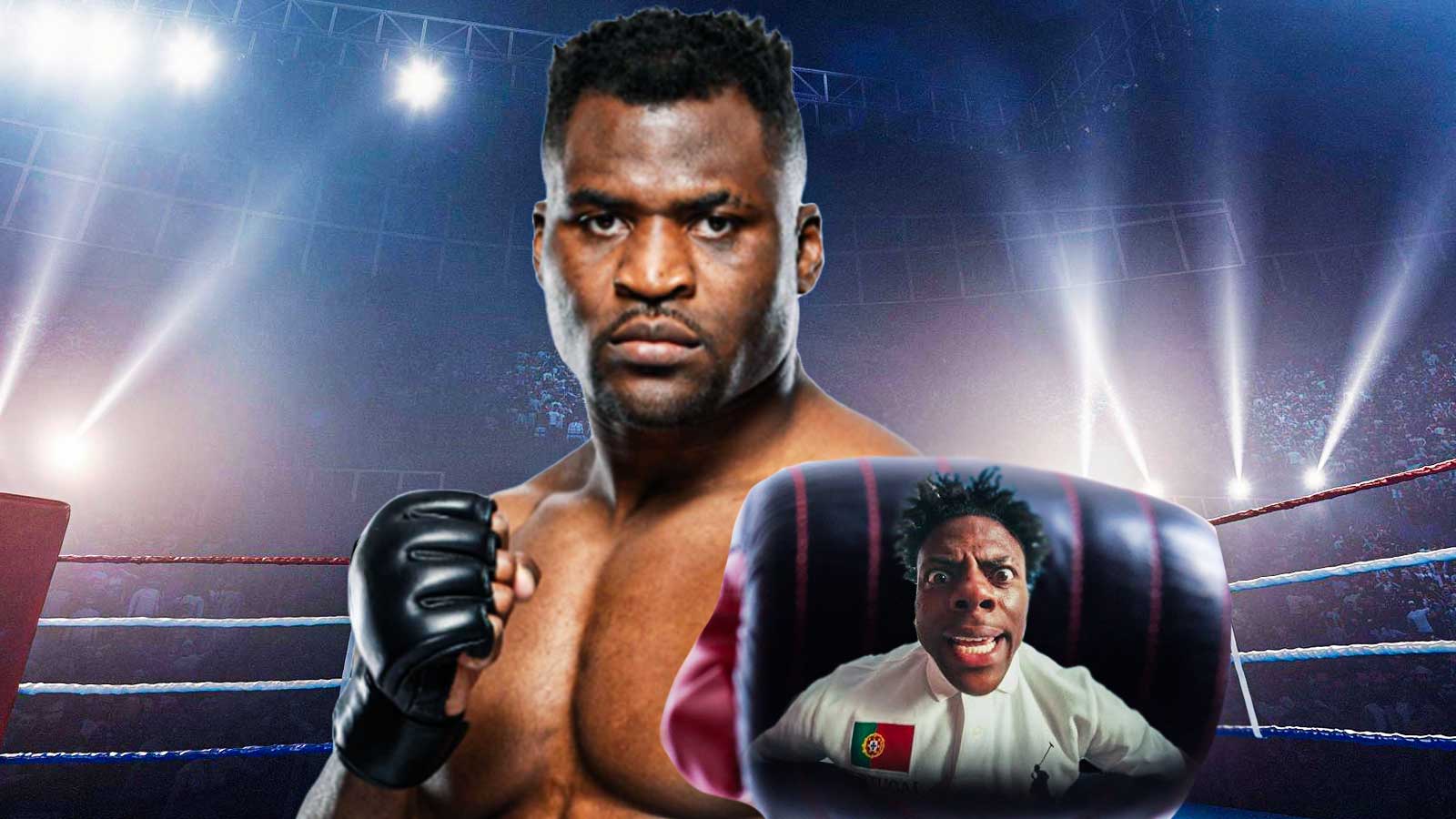Francis Ngannou punches IShowSpeed in viral social media clip