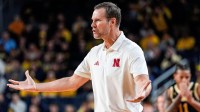 Nebraska head coach Fred Hoiberg reacts to a play against Michigan during the first half at Crisler Center in Ann Arbor on Tuesday, Jan. 27, 2026.