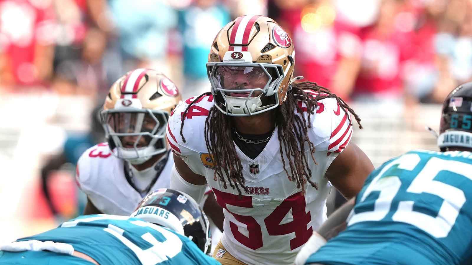 Fred Warner looks ready to go at practice before Divisional Round vs. Seahawks