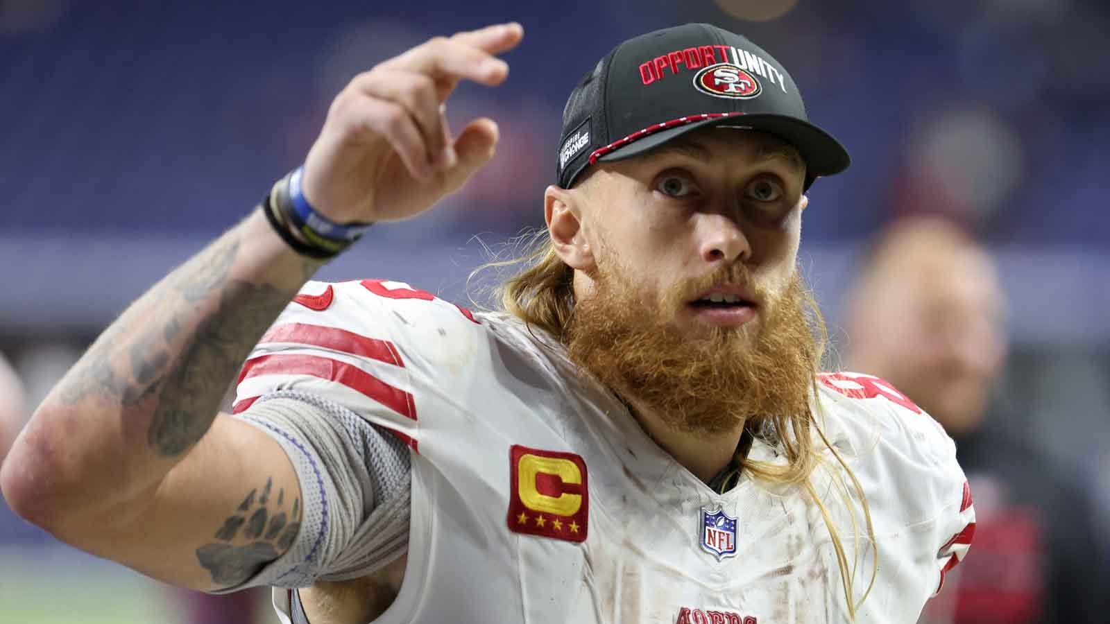 49ers’ George Kittle requested tequila after Achilles injury, which was gone in celebration