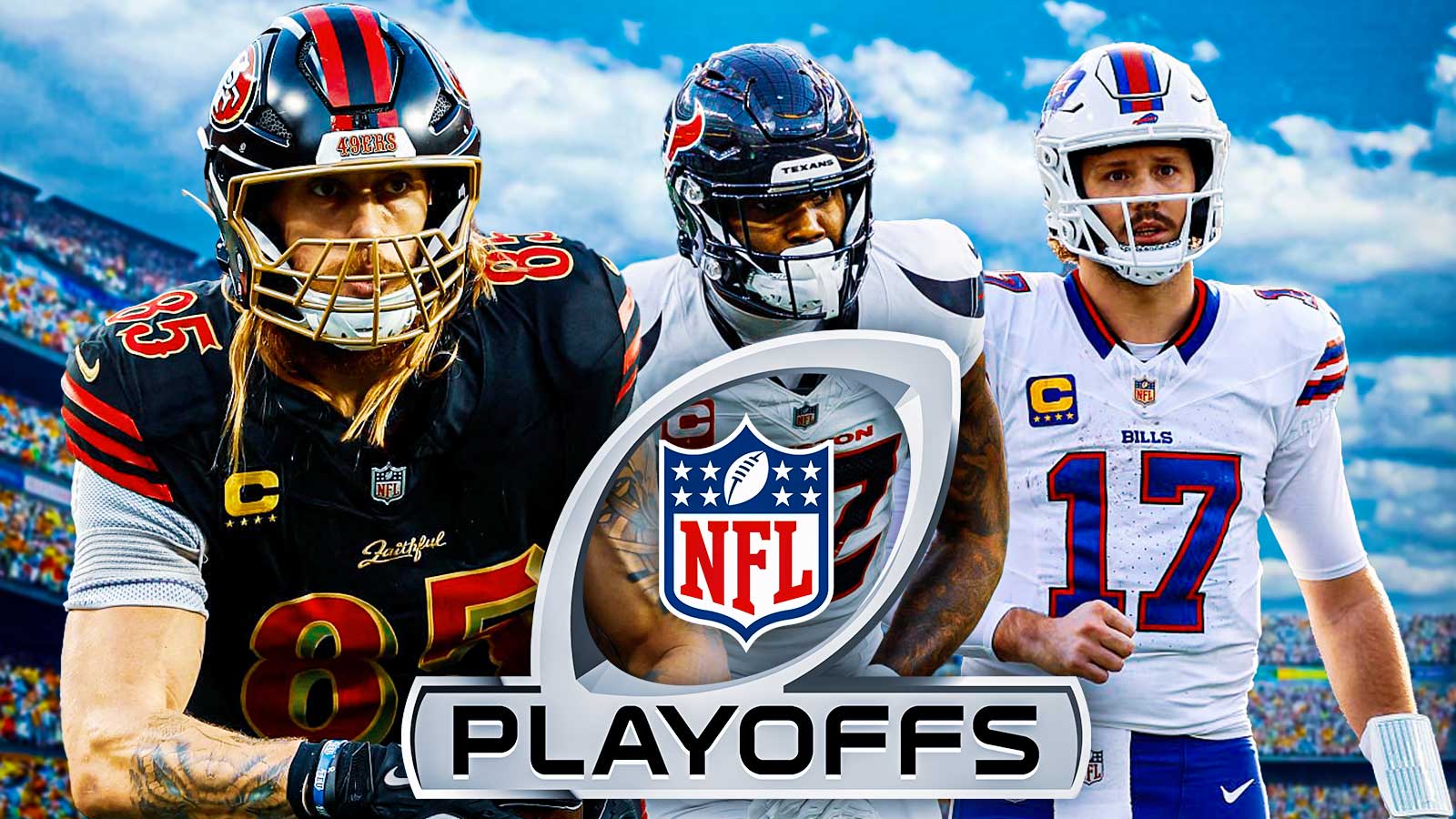 NFL Wild Card Round injury roundup: George Kittle, Nico Collins and more