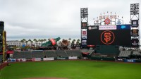 A general view of Oracle Park before the game between the San Francisco Giants and the Tampa Bay Rays.