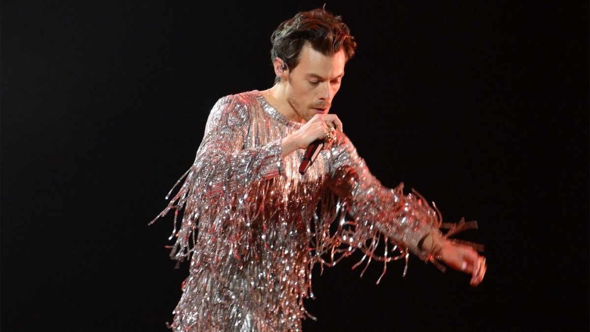 Harry Styles performing at the Grammys.