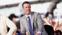 CBS sports broadcaster Matt Ryan before the game between the Kansas City Chiefs against the Denver Broncos at Empower Field at Mile High.