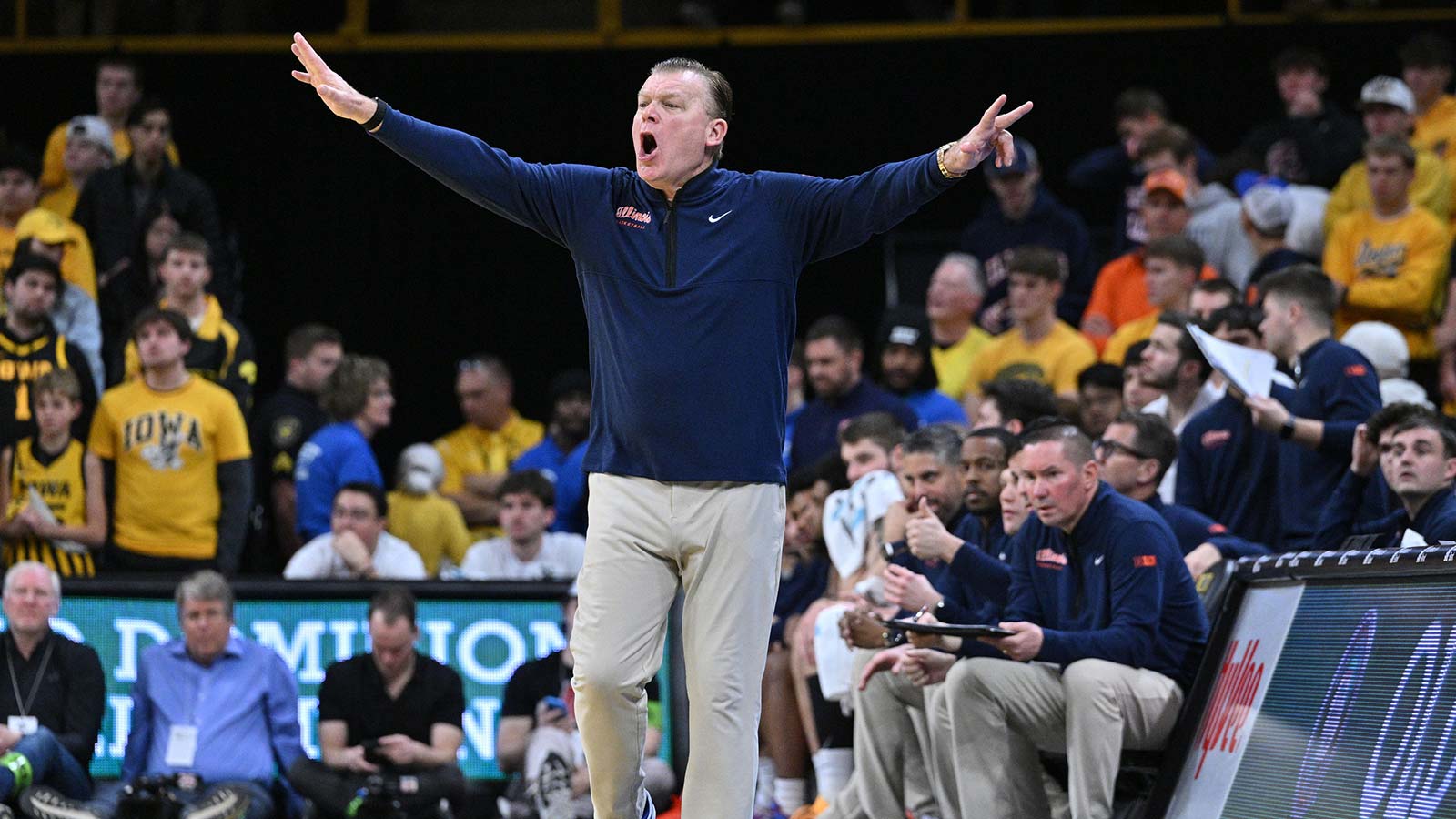 Brad Underwood put Illinois through ‘really, really hard s**t’ after Nebraska loss