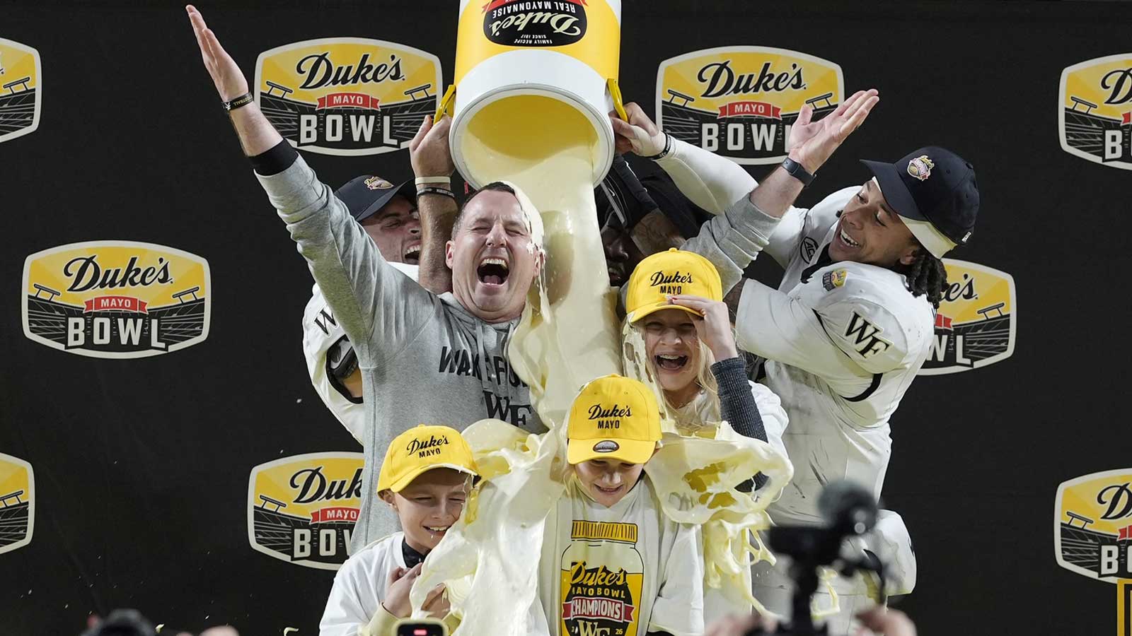 Jake Dickert gets perfect Duke’s Mayo Bowl bath for win over Mississippi State