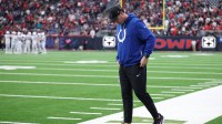 Jan 4, 2026; Houston, Texas, USA; Indianapolis Colts quarterback Philip Rivers (17) stands on the sidelines during the second half against the Houston Texans at NRG Stadium. Mandatory Credit: Troy Taormina-Imagn Images