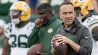 Green Bay Packers defensive coordinator Jeff Hafley is shown before their preseason game against the Seattle Seahawks Saturday, August 23, 2025 at Lambeau Field in Green Bay, Wisconsin.
