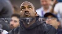 Rapper Ye, formerly known as Kanye West, at Super Bowl 56.