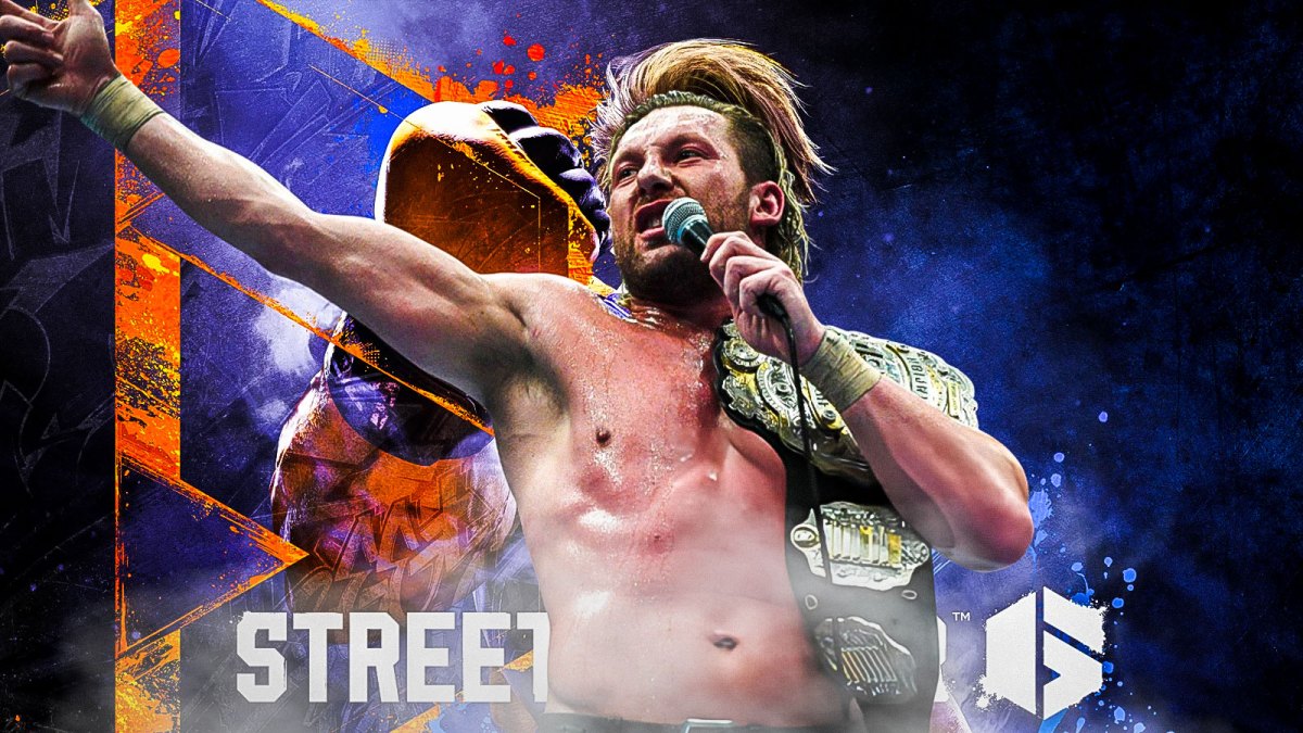 AEW EVP Kenny Omega; Street Fighter 6 logo