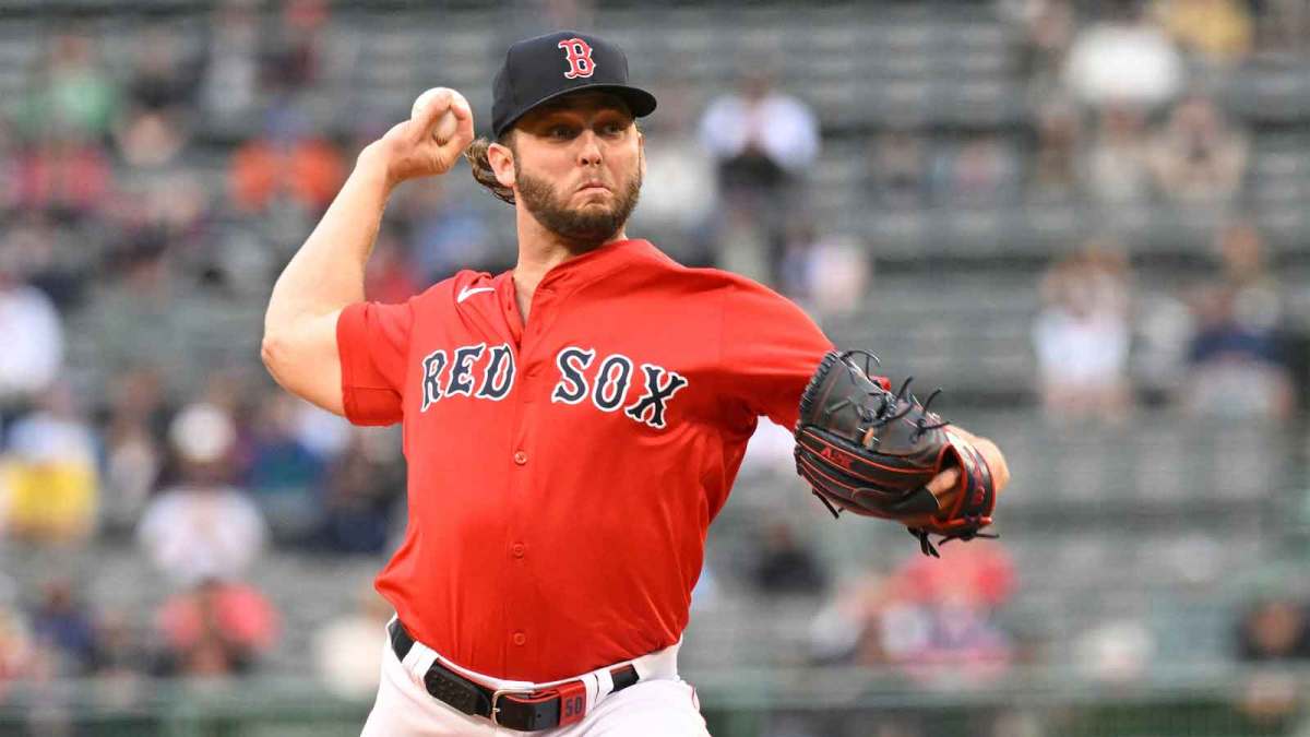 Boston Red Sox starting pitcher Kutter Crawford (50) pitches against the Minnesota Twins during the first inning at Fenway Park.