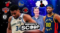 Siegel's Scoop with Giannis Antetokounmpo having team logos above his head and Warriors' Mike Dunleavy Jr. thinking of trading Jonathan Kuminga