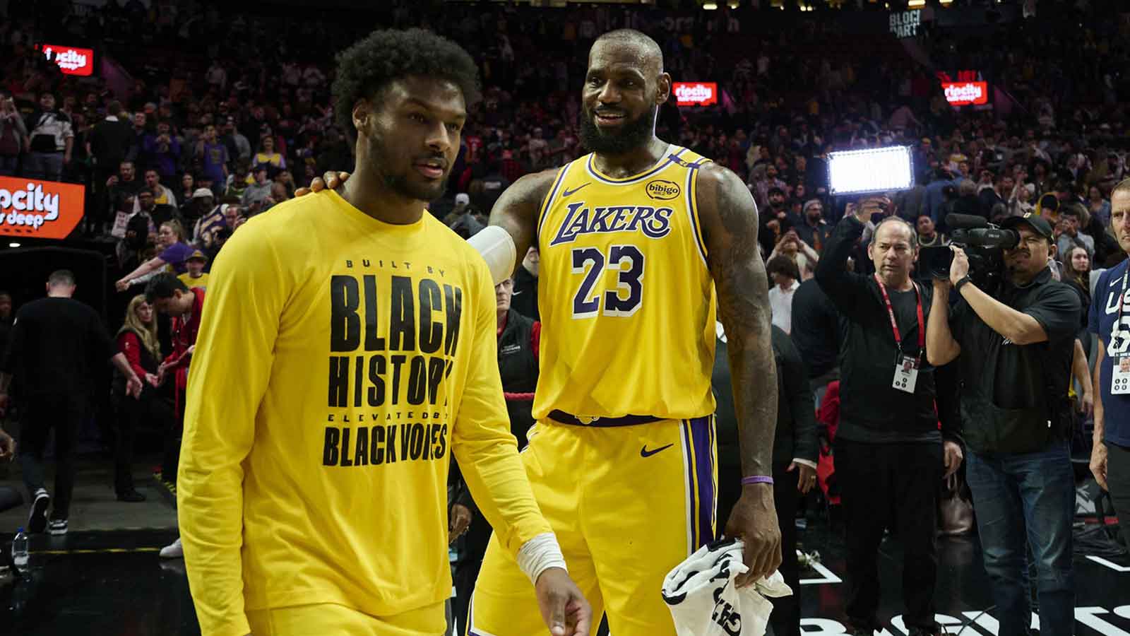 Lakers’ LeBron James shares hearfelt reaction to seeing Bronny ‘live out his dream’