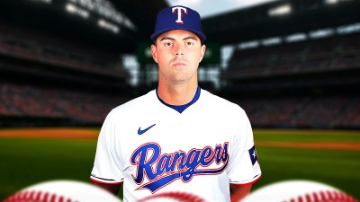 Mackenzie Gore with Texas Rangers (jersey swap)