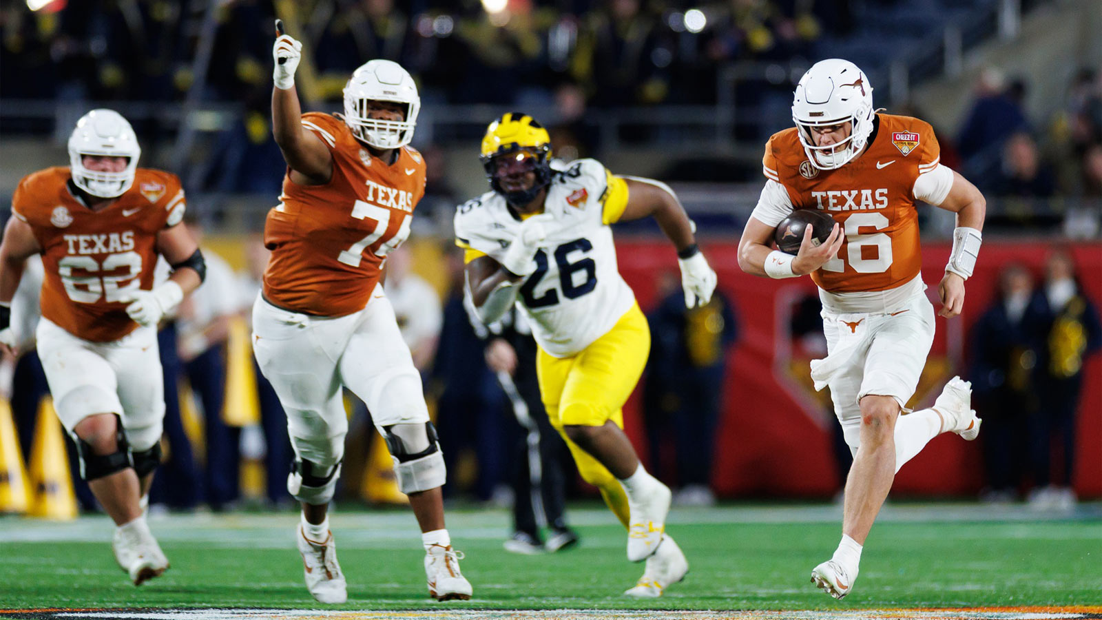 Texas football QB Arch Manning’s mic drop on not matching Peyton Manning’s Citrus Bowl history