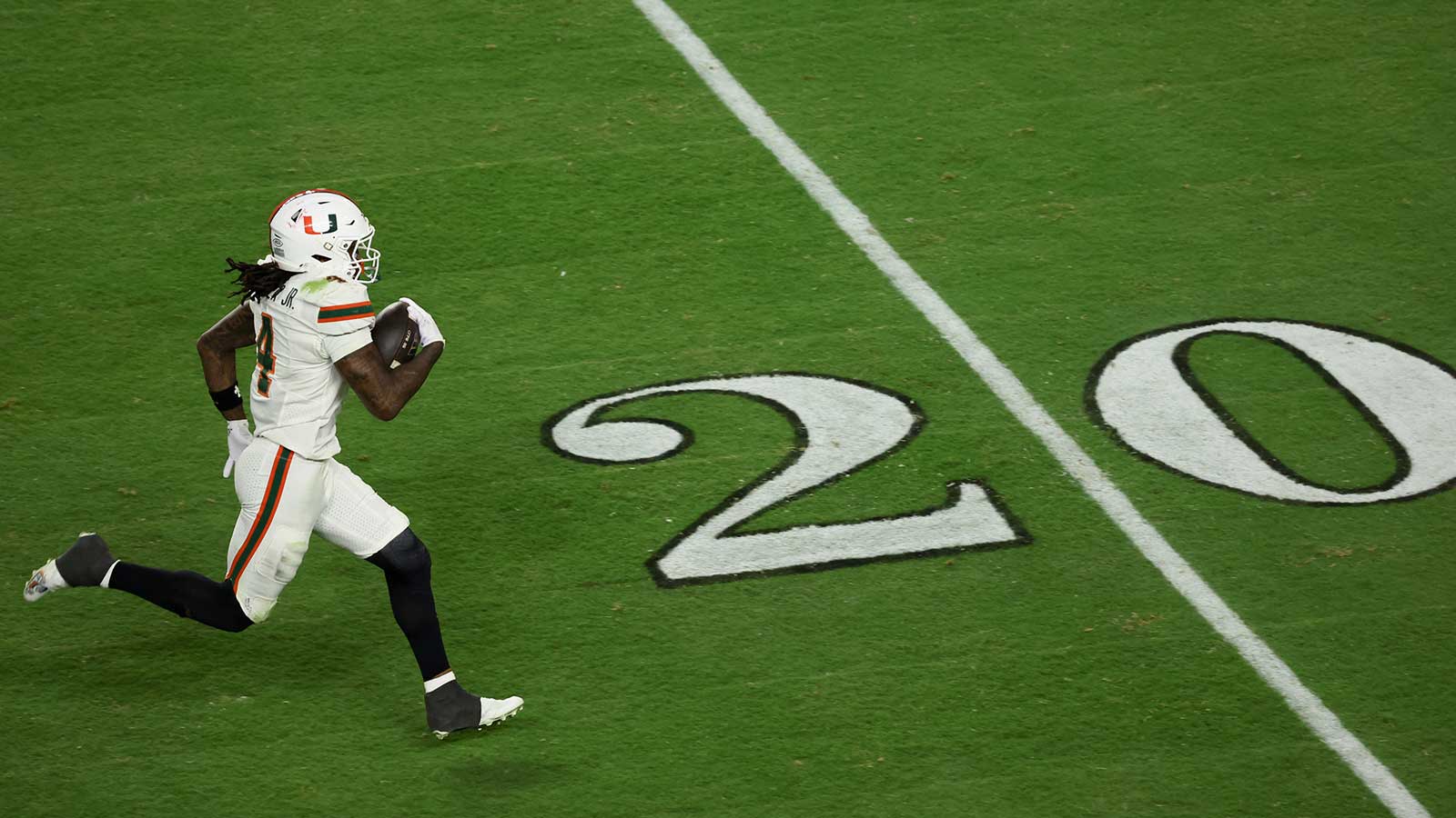 Miami’s Mark Fletcher breaks Ezekiel Elliott’s CFP record amid Indiana clash