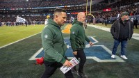 Green Bay Packers head coach Matt Lafleur walks off the field after their wild card playoff game Saturday, January 10, 2026 at Soldier Field in Chicago, Illinois. The Chicago Bears beat the Green Bay Packers 31-27.