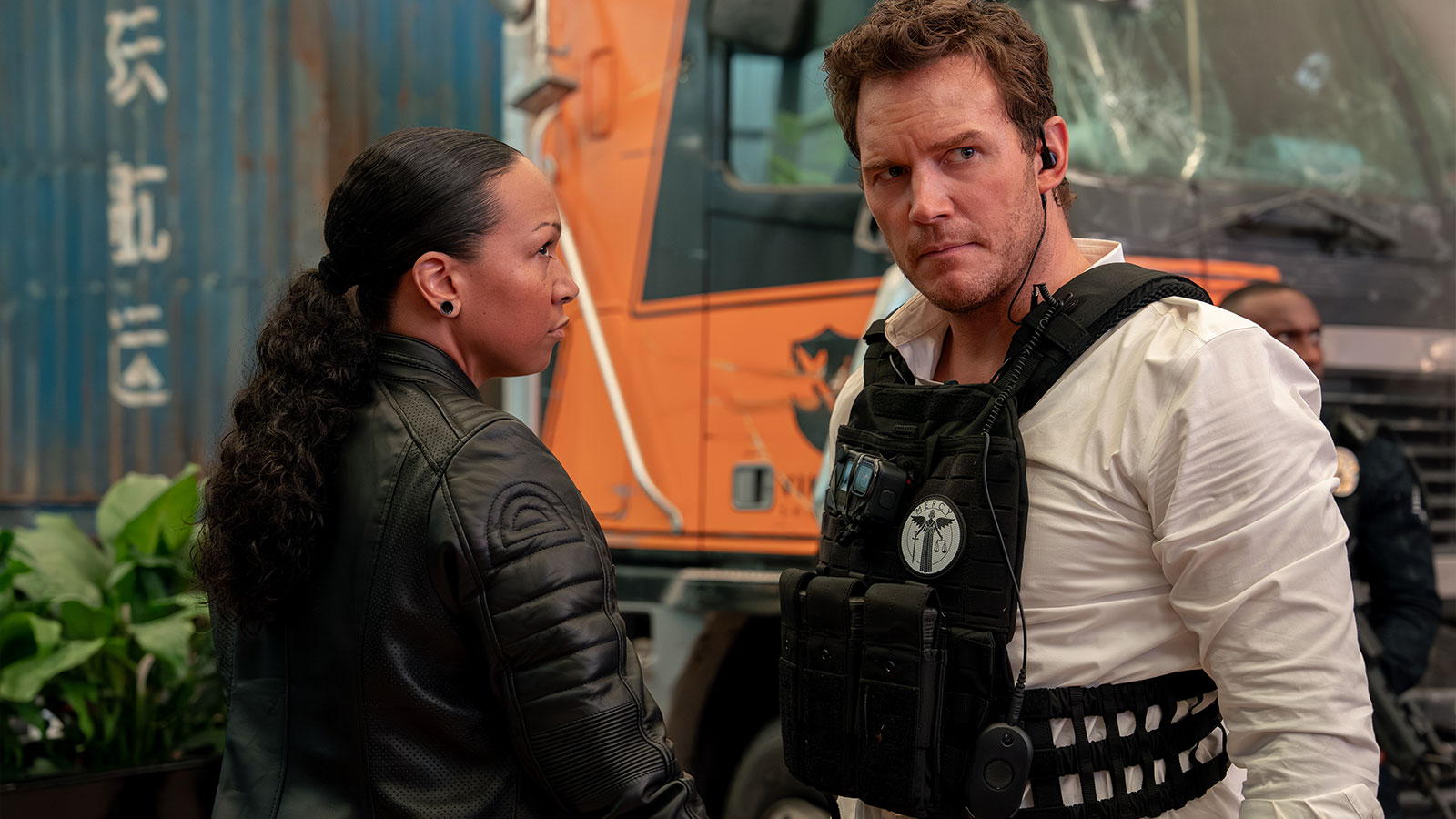 Kali Reis and Chris Pratt.