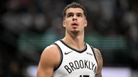 Brooklyn Nets forward Michael Porter Jr. (17) looks on during the second quarter against the Dallas Mavericks at the American Airlines Center.