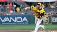 Pittsburgh Pirates starting pitcher Mitch Keller (23) delivers a pitch against the Athletics during the first inning at PNC Park.