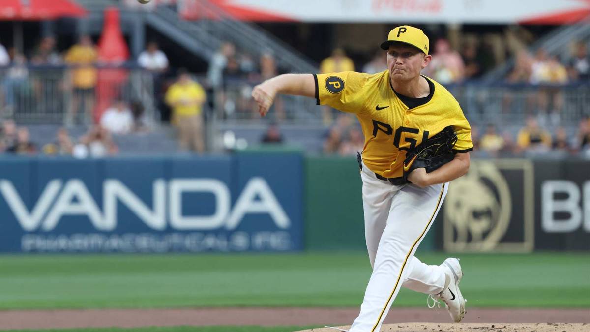Pittsburgh Pirates starting pitcher Mitch Keller (23) delivers a pitch against the Athletics during the first inning at PNC Park.