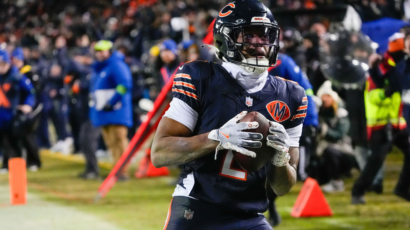 Bears WR DJ Moore’s immediate reaction to another game-winning TD vs. Packers