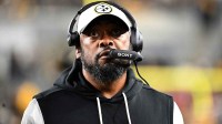 Pittsburgh Steelers head coach Mike Tomlin before an AFC Wild Card Round game against the Houston Texans at Acrisure Stadium.