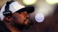 Pittsburgh Steelers head coach Mike Tomlin before an AFC Wild Card Round game against the Houston Texans at Acrisure Stadium.