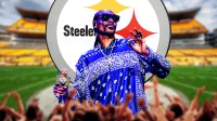 NFL's Pittsburgh Steelers logo and Snoop Dogg.