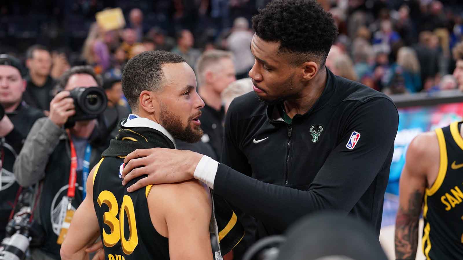 Stephen Curry’s coy reference to Giannis Antetokounmpo trade drama will turn heads