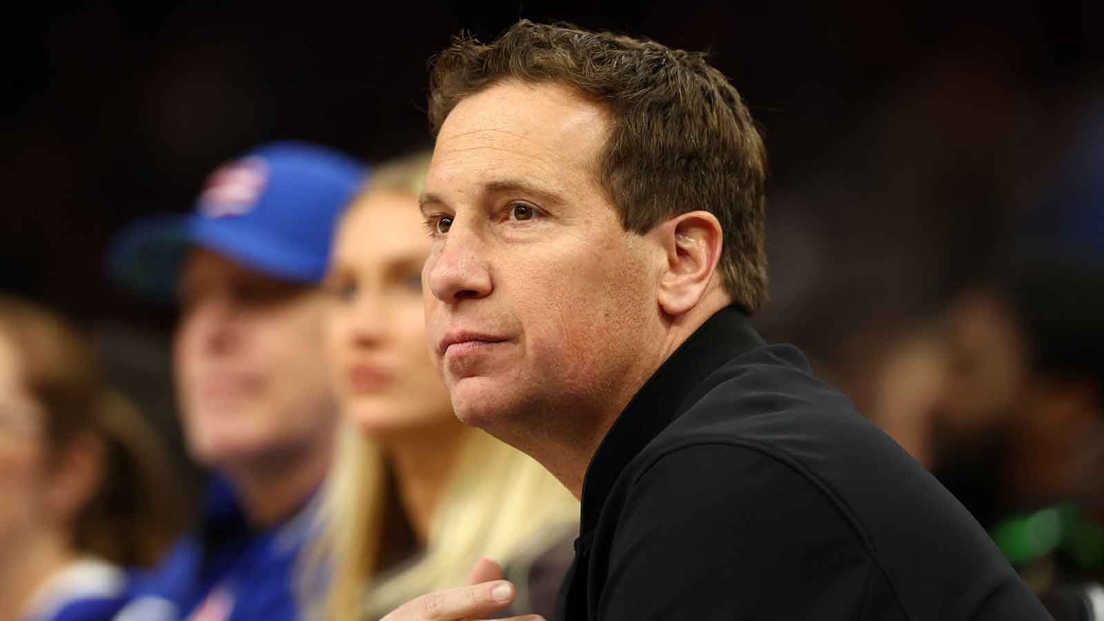 Suns owner Mat Ishbia against the Detroit Pistons in the second half at Mortgage Matchup Center