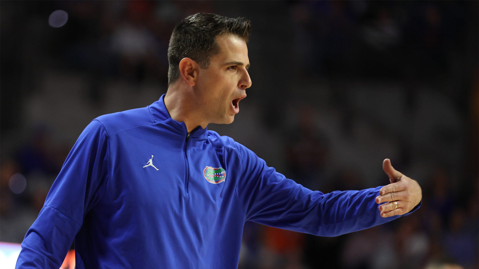 Florida head coach Todd Golden during the second half an NCAA basketball game at Steven C. O'Connell Center Exactek arena in Gainesville, FL on Saturday, January 24, 2026. Auburn won 76-67 [Alan Youngblood/Gainesville Sun]