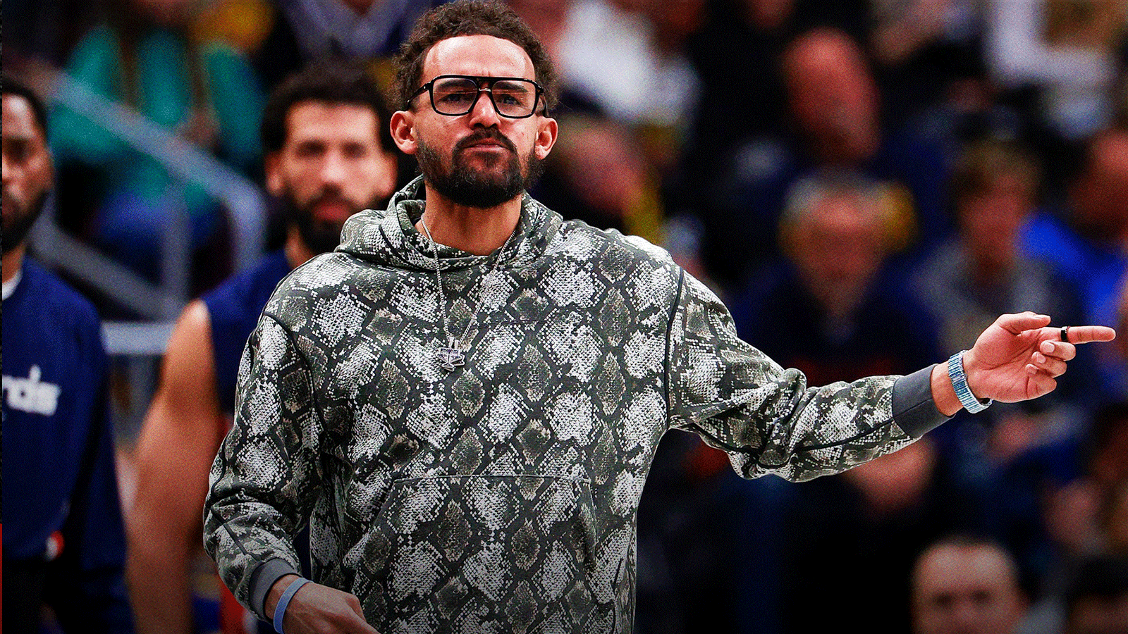 Washington Wizards guard Trae Young (3) gestures in the third quarter against the Denver Nuggets at Ball Arena. 
