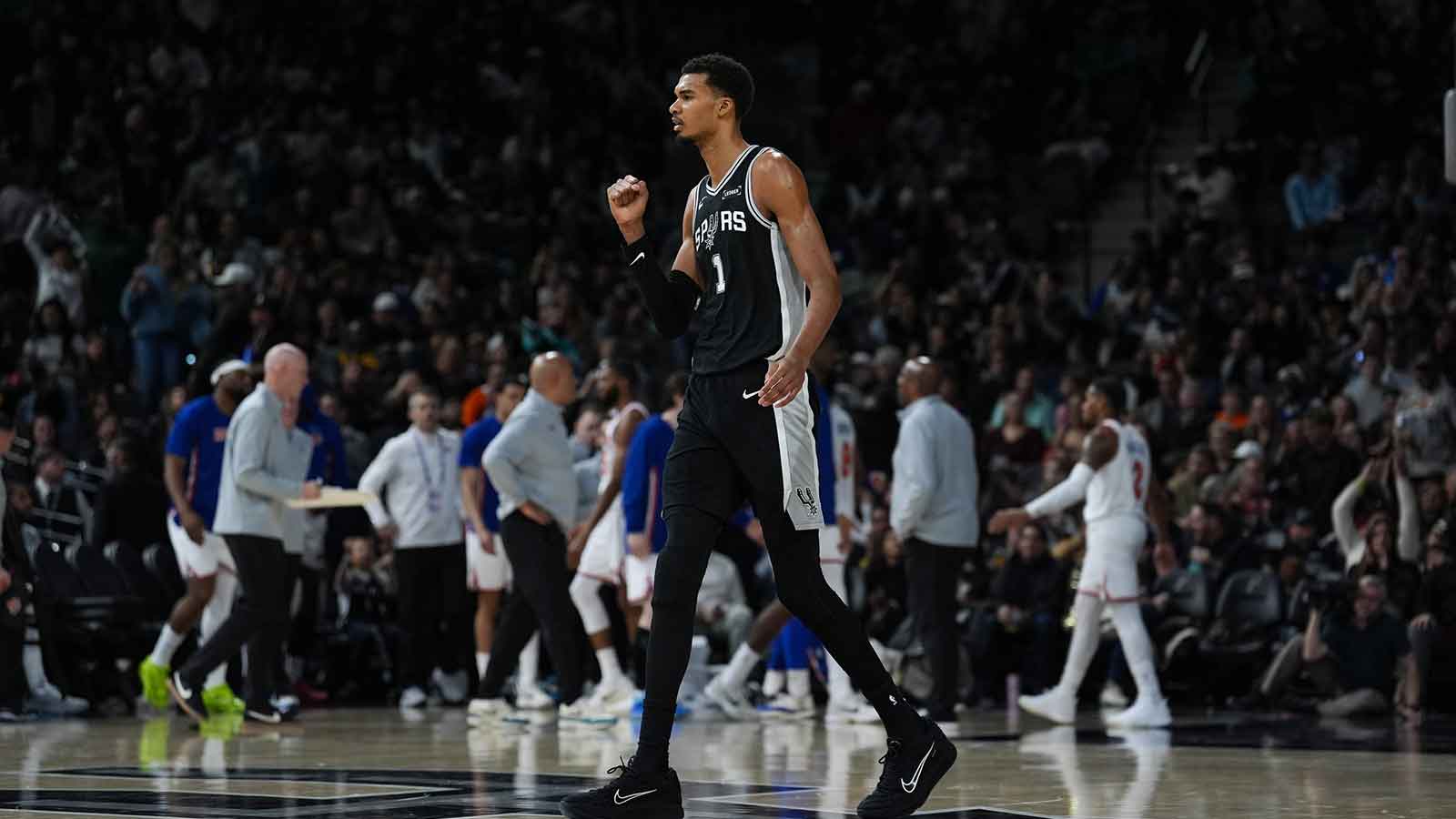 Victor Wembanyama listed as day-to-day with knee injury, will miss Spurs-Pacers game