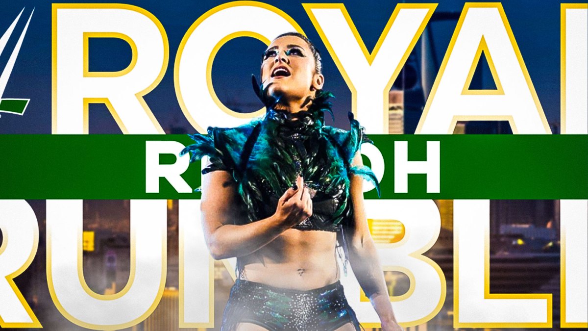 WWE Superstar Lyra Valkyria with 2026 Royal Rumble logo.