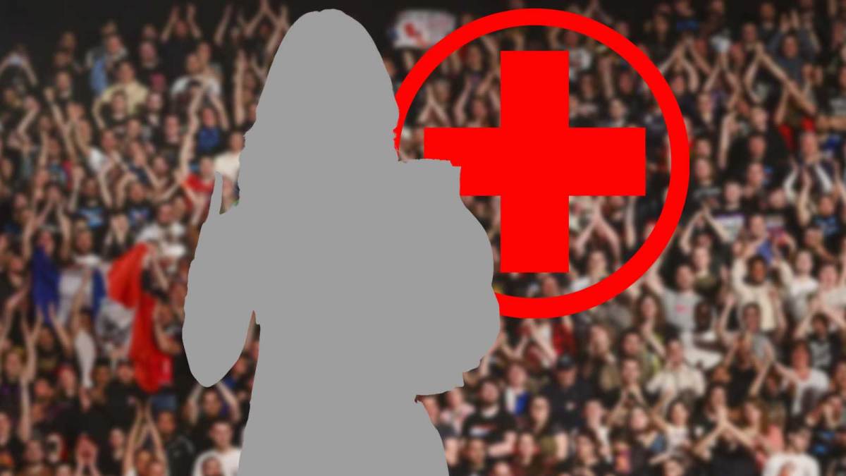 Silhouette of WWE Women's World Champion Stephanie Vaquer, who suffered an injury recently.