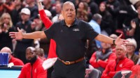 Houston head coach Kelvin Sampson reacts to a play during a Big 12 Conference men's basketball game, Saturday, Jan. 24, 2026, in United Supermarkets Arena.
