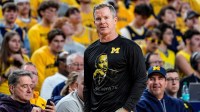 Michigan head coach Dusty May watches a play against Indiana during the second half at Crisler Center in Ann Arbor on Tuesday, Jan. 20, 2026.