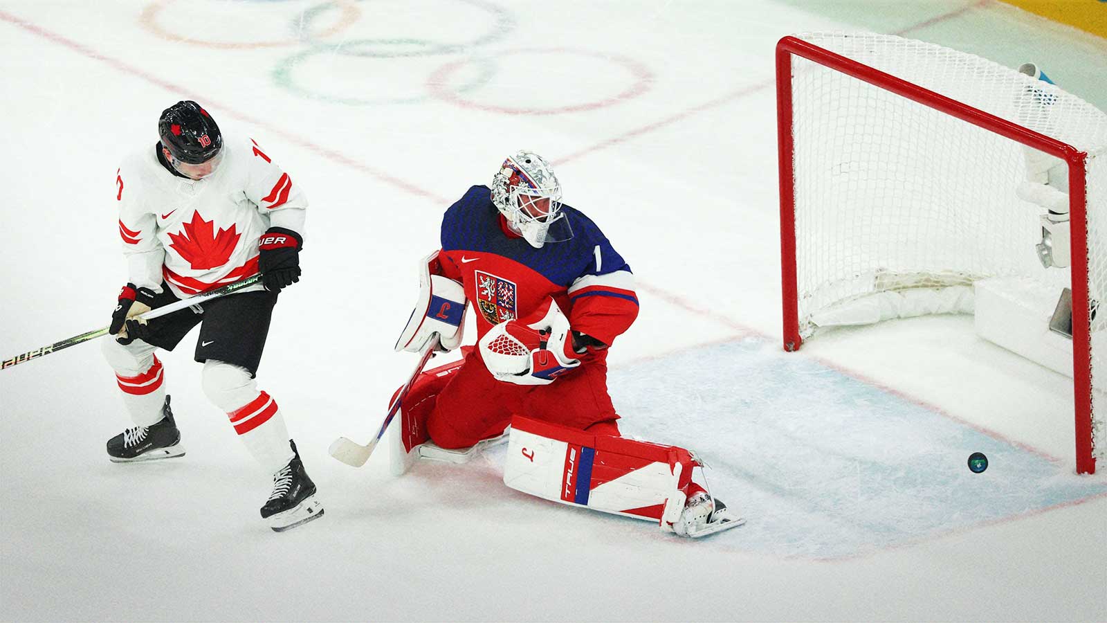 Macklin Celebrini becomes youngest Canadian to score an Olympic goal vs. Czechia