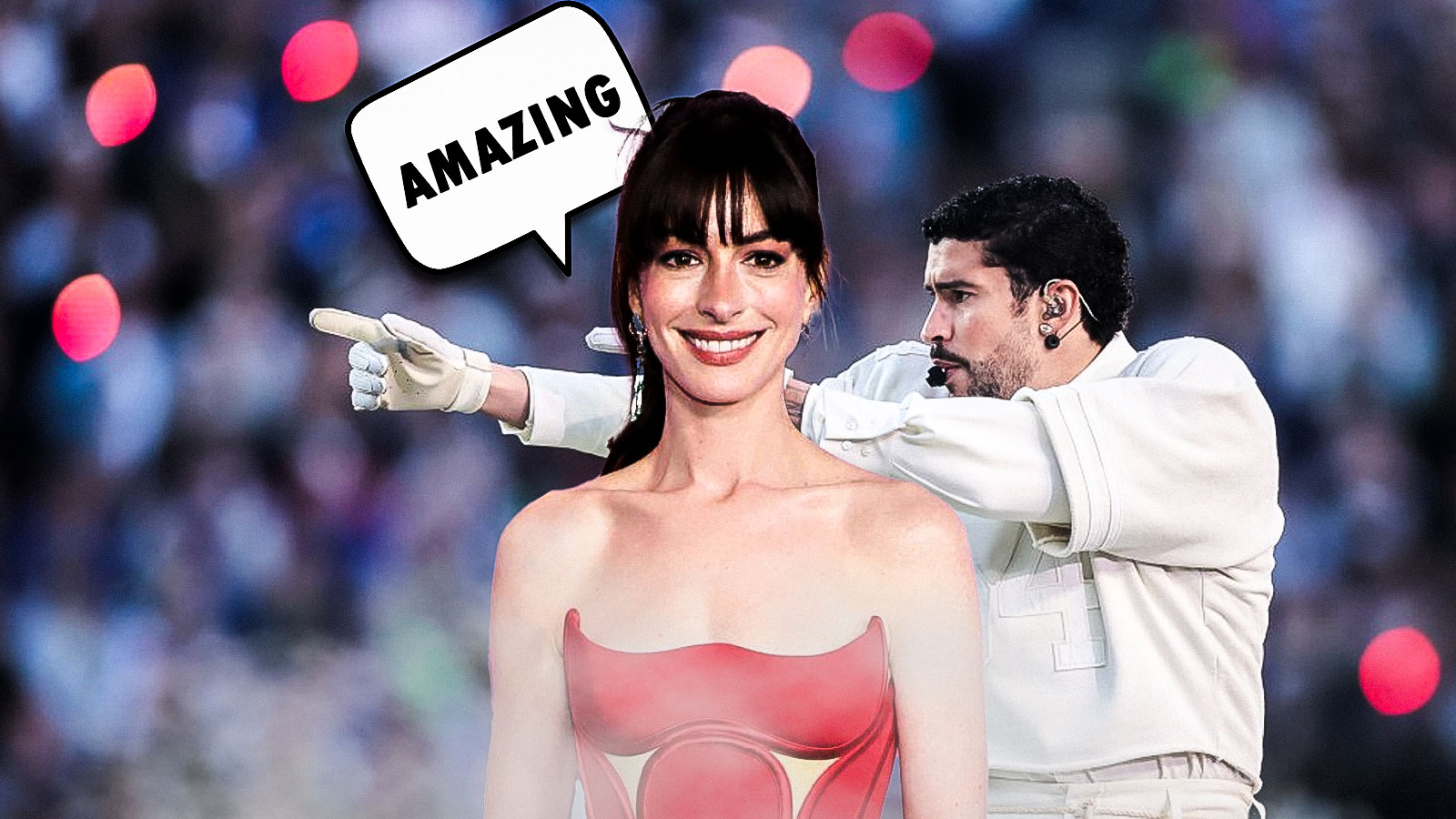 Anne Hathaway addresses Bad Bunny’s Super Bowl Halftime show