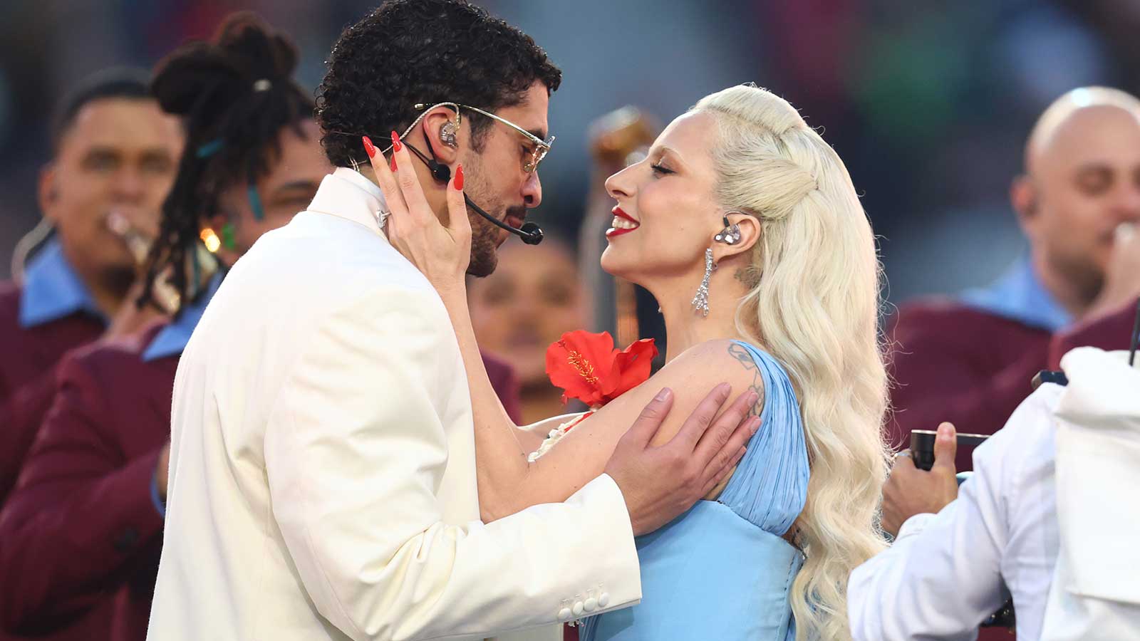 New video shows Bad Bunny’s reaction to Lady Gaga moment during Super Bowl Halftime Show