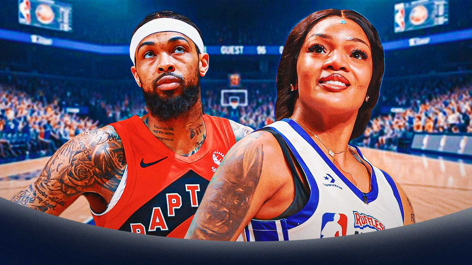 Brandon Ingram’s halftime pep talk to GloRilla at Celebrity All-Star Game