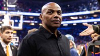 Phoenix Suns former player Charles Barkley in attendance against the Minnesota Timberwolves during an NBA Cup game at Mortgage Matchup Center. Mandatory Credit: Mark J. Rebilas-Imagn Images