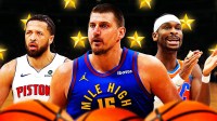 NBA MVP race with Nikola Jokic, Shai Gilgeous-Alexander, and Cade Cunningham