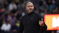 Cleveland Cavaliers head coach JB Bickerstaff signals to the bench during the second quarter against the Utah Jazz at Delta Center.