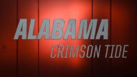 A view of the Alabama Crimson Tide logo is seen at the Marriott Marquis.