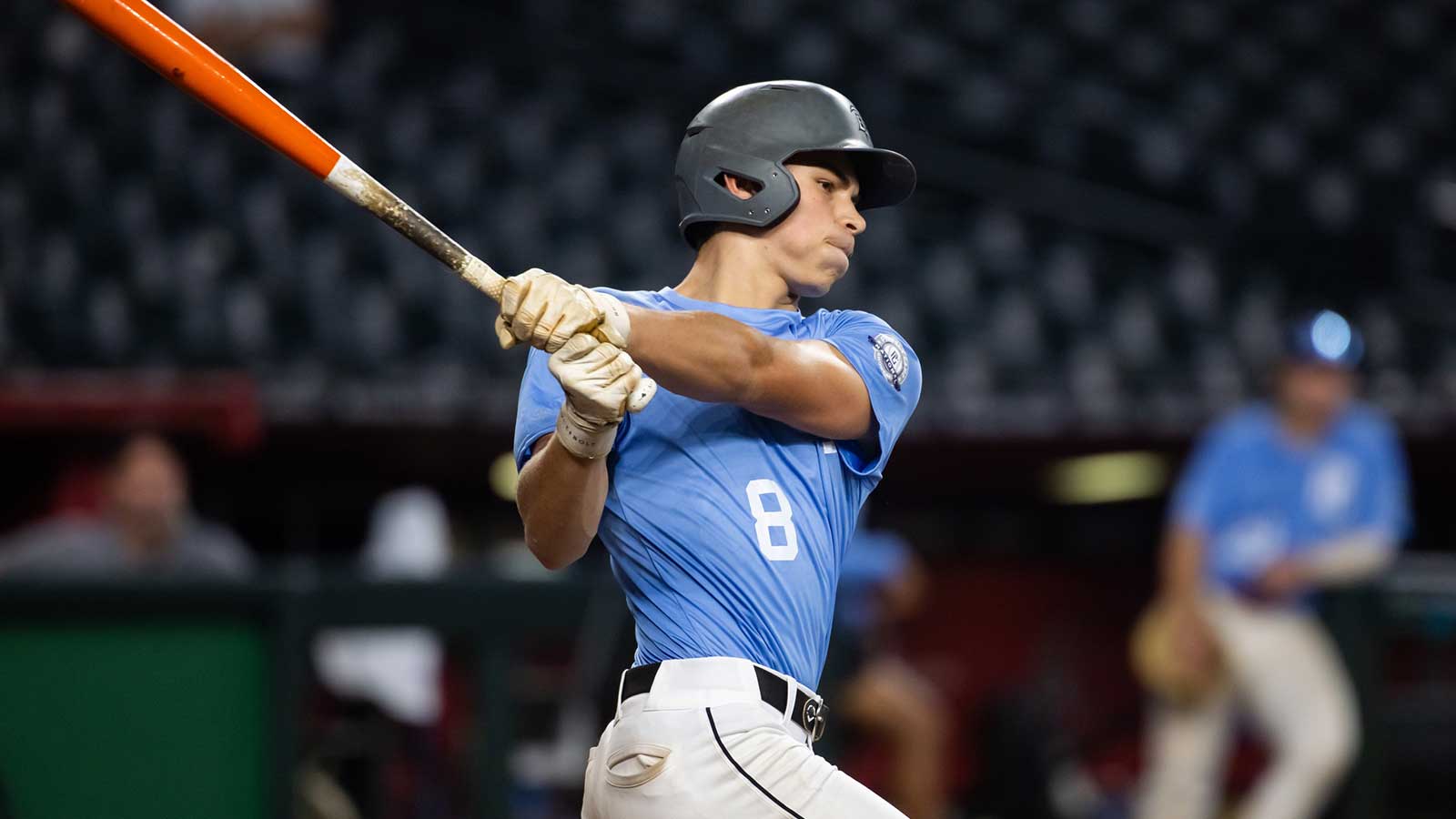 Newnan High School infielder Dax Kilby during the Perfect Game National Showcase high school baseball game at Chase Field